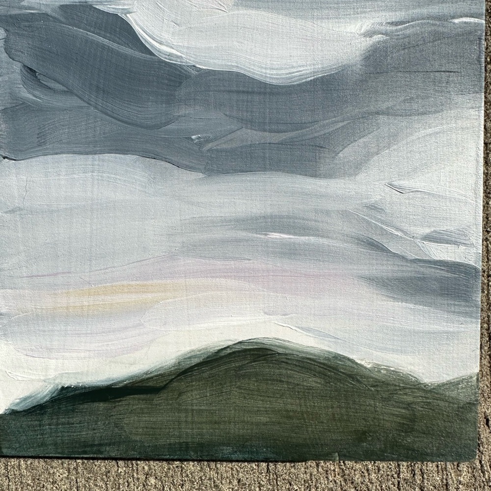 January Hill original oil painting on cradled wood panel